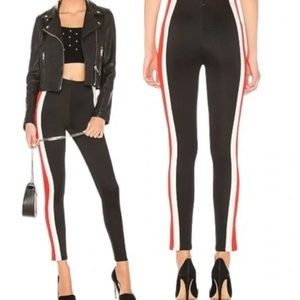 LOVERS + FRIENDS Page Side Stripe Track Pants High Waist Size Small Revolve